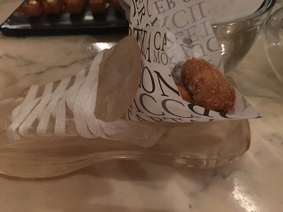 The Bazaar by José Andrés signature dishes Croquetas De Pollo
Pa'amb Tomaquet
Boneless Mary's Farm Buffalo Chicken Wings